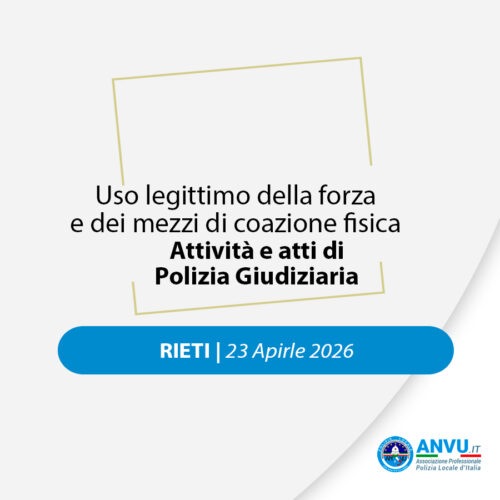 Uso legittimo della forza e dei mezzi di coazione fisica